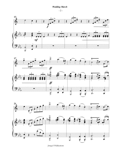 Mendelssohn: Wedding March for Alto Sax & Piano image number null
