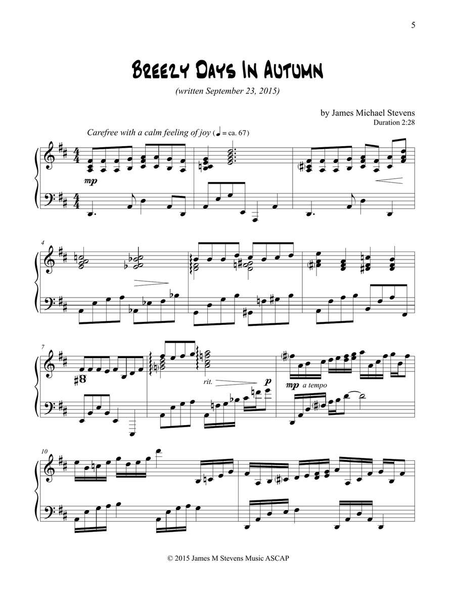 Jazz by Piano Piano Solo scores gallery preview page 5