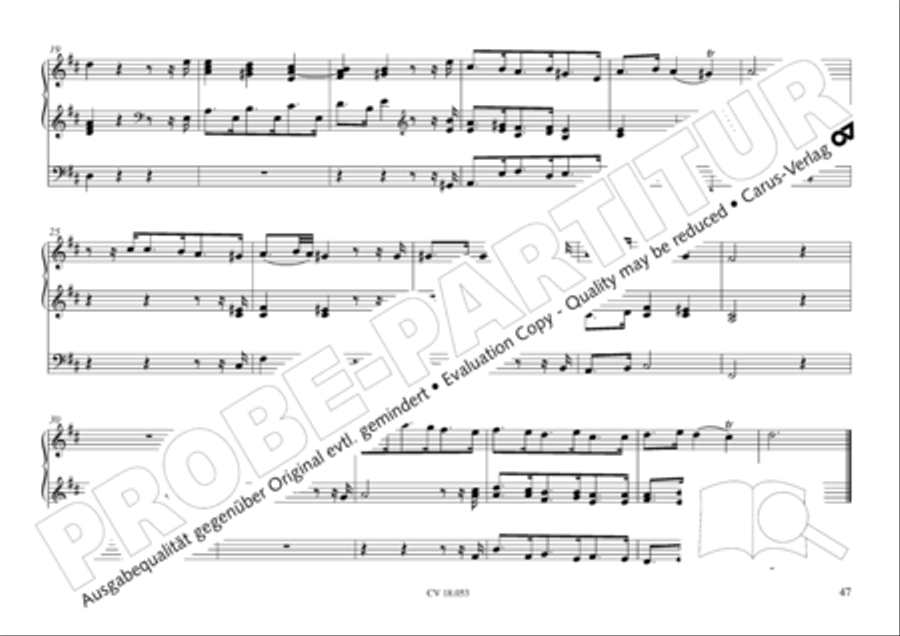 Das Husumer Orgelbuch von 1758 Organ Solo scores gallery preview page 48