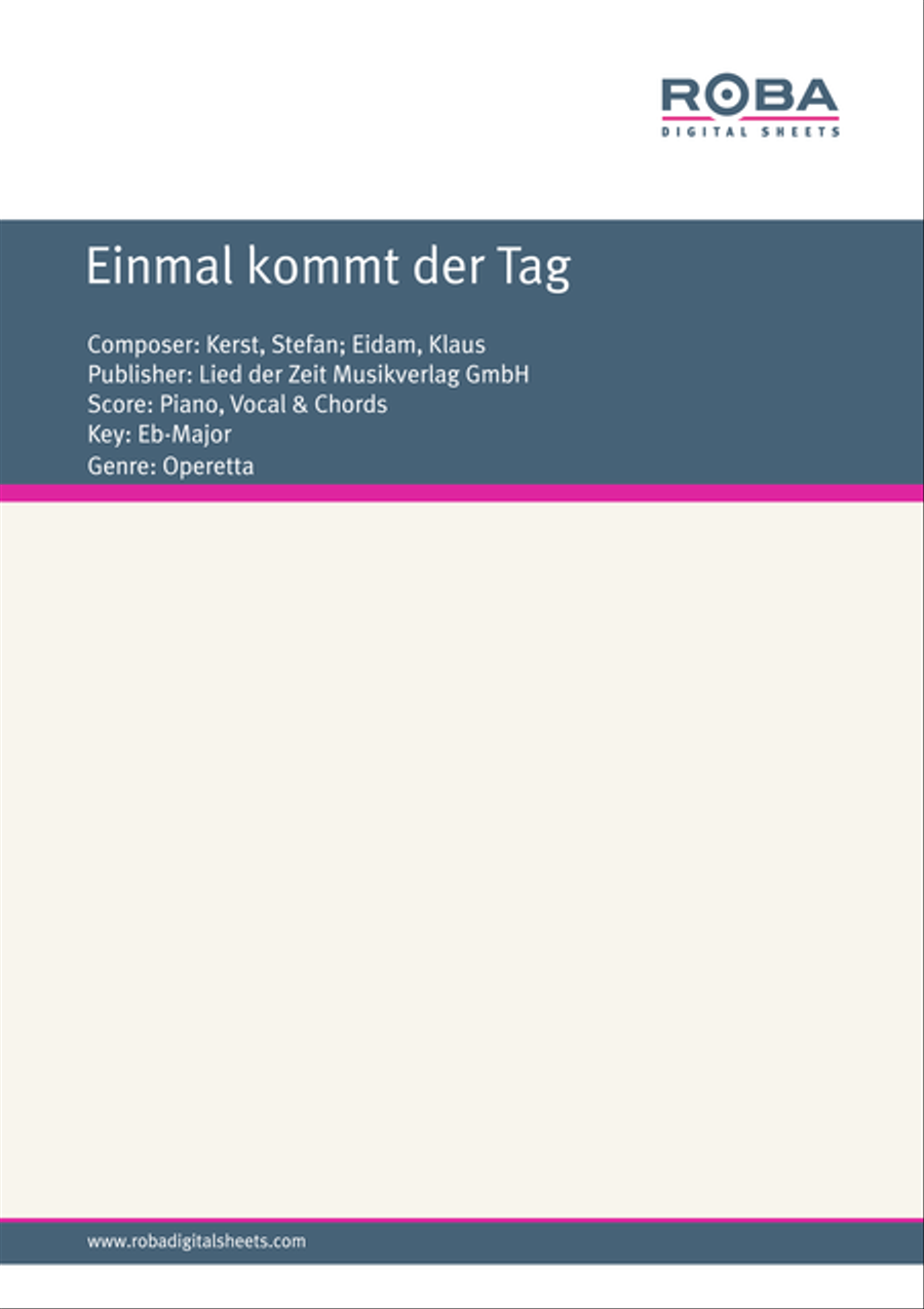 Einmal kommt der Tag Voice scores gallery preview page 1