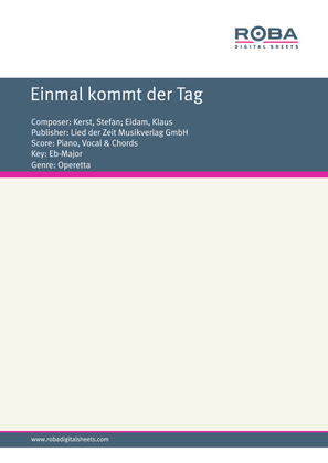 Book cover for Einmal kommt der Tag