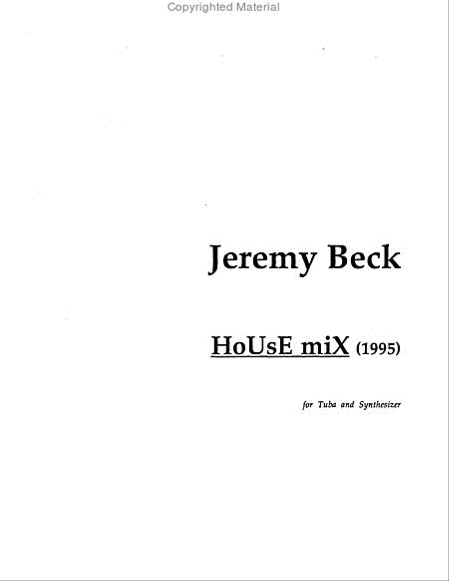 House Mix House Mix Tuba scores gallery preview page 2