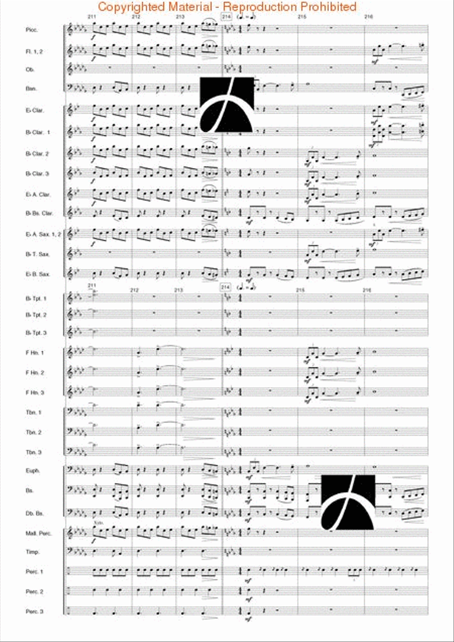 Virginia Concert Band scores gallery preview page 34