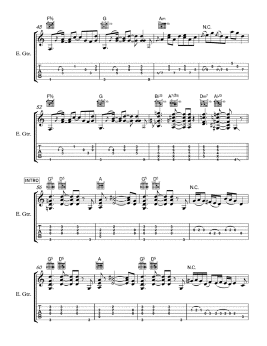 Battle of San Jacinto Electric Guitar scores gallery preview page 5