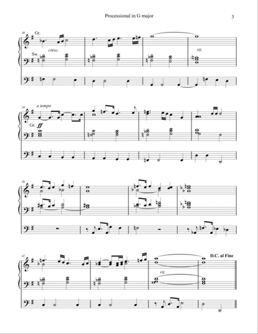 Organ Originals, Volume 1, organ works by Phil Lehenbauer Organ Solo scores gallery preview page 4