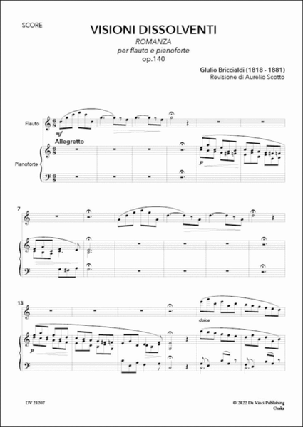 Visioni Dissolventi Op.140, for Flute and Piano