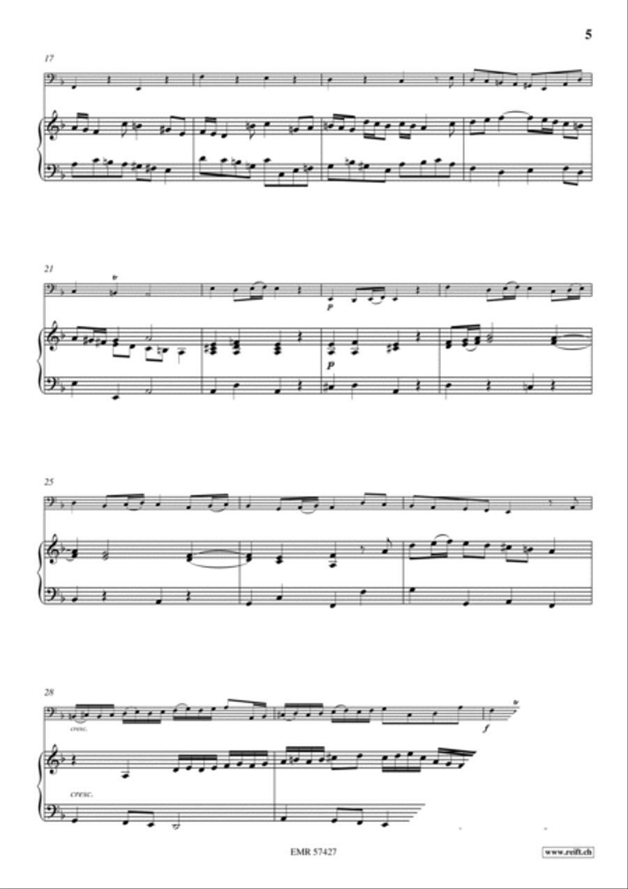 Sonata No. 5 Trombone scores gallery preview page 6