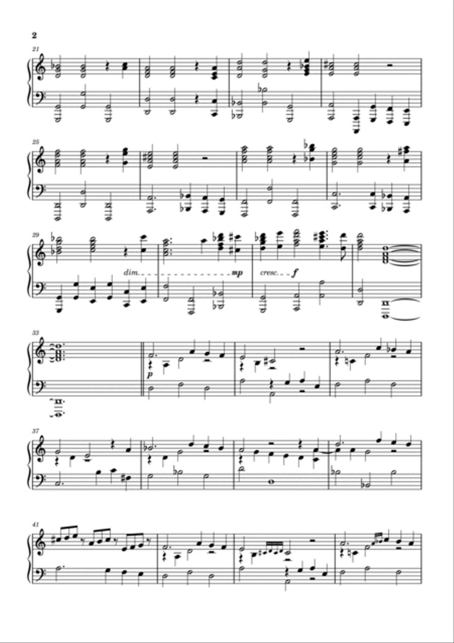 Handel - Suite in D minor - HWV 437 - Sarabande-Gigue - For Piano Solo Piano Solo scores gallery preview page 2
