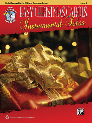Book cover for Easy Christmas Carols Instrumental Solos for Strings