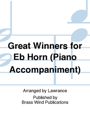 Great Winners for Eb Horn (Piano Accompaniment)