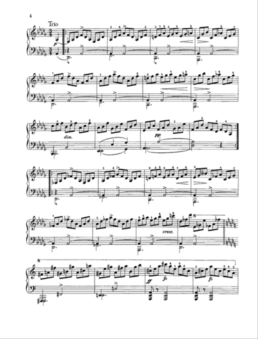 Impromptu, Op. posth. 142 D 935 No. 2 Piano Solo scores gallery preview page 2