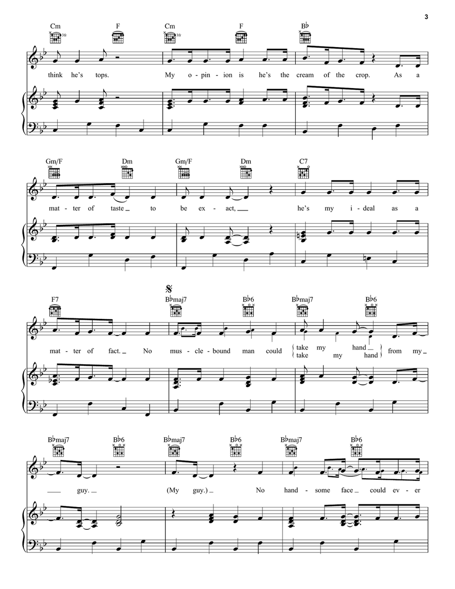 My Guy My Guy Acoustic Guitar scores gallery preview page 3