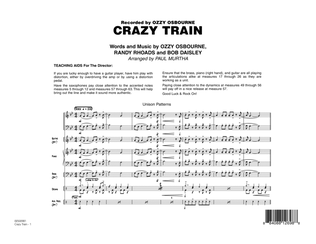 Book cover for Crazy Train - Full Score