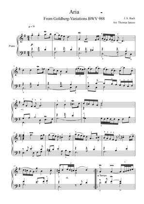 Aria from Goldberg-Variations