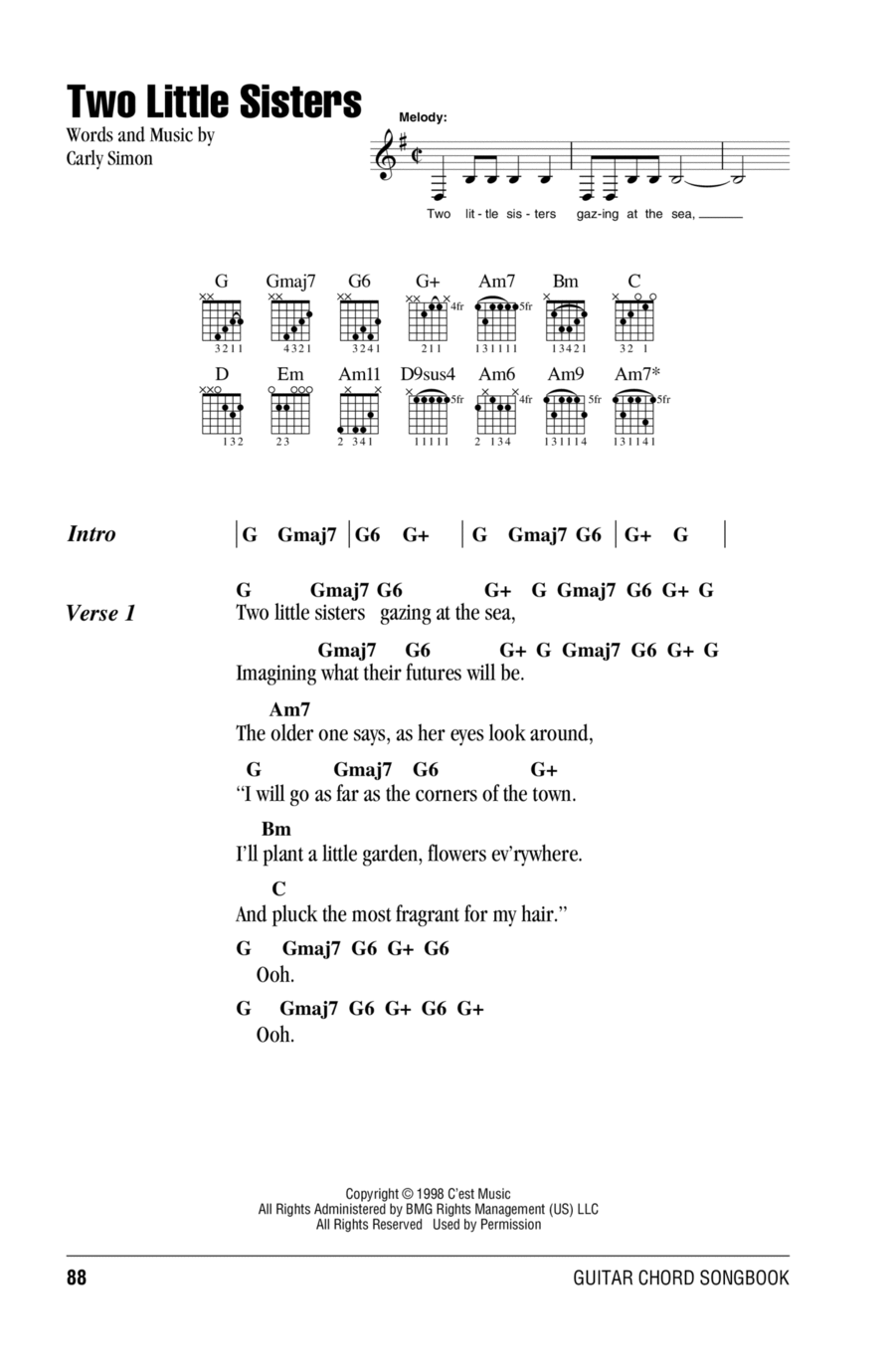 Two Little Sisters Acoustic Guitar scores gallery preview page 1
