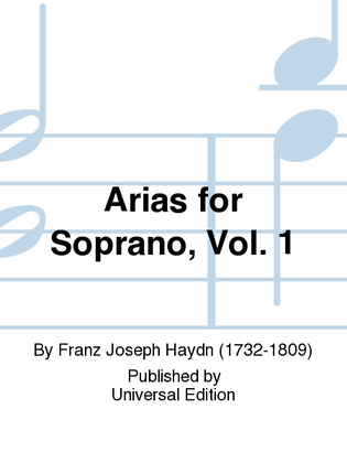 Book cover for Arias For Soprano, Vol. 1