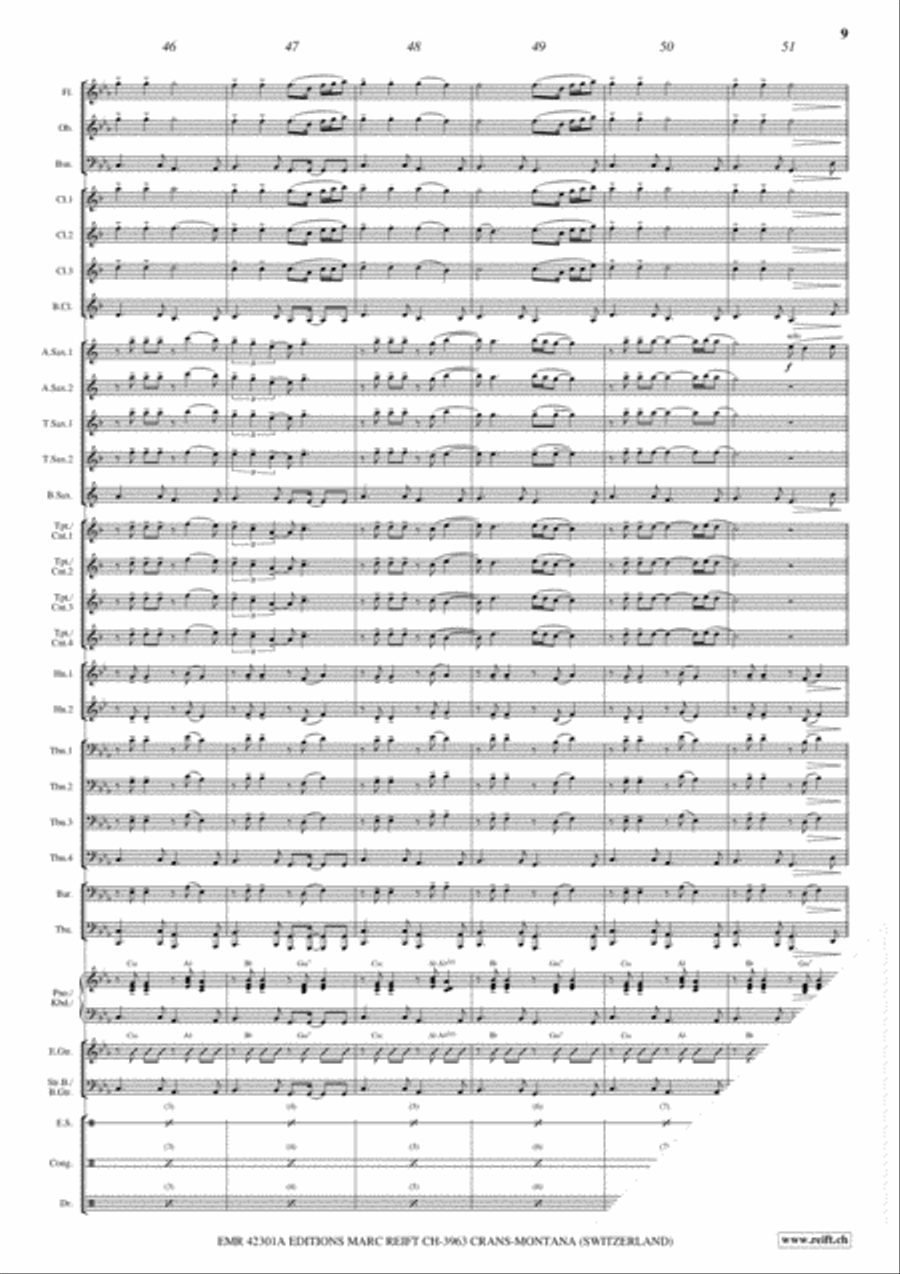 Love Is All Love Is All Concert Band scores gallery preview page 9