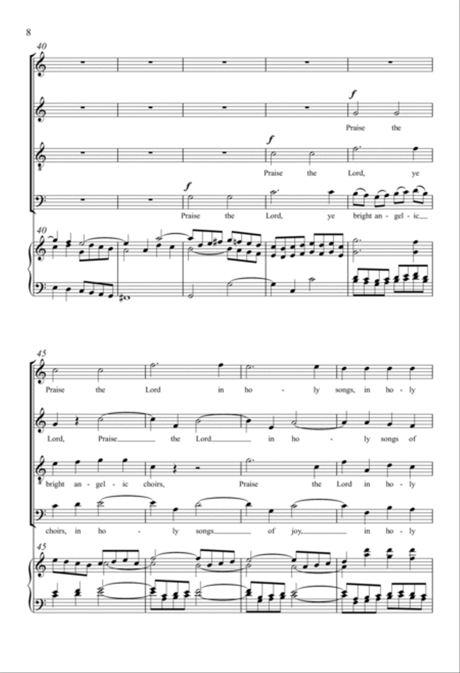 Hallelujah! 4-Part scores gallery preview page 6