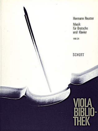 Book cover for Music for Viola and Piano