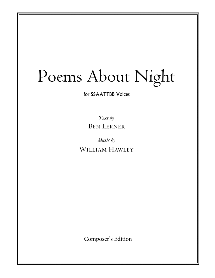 Poems About Night image number null