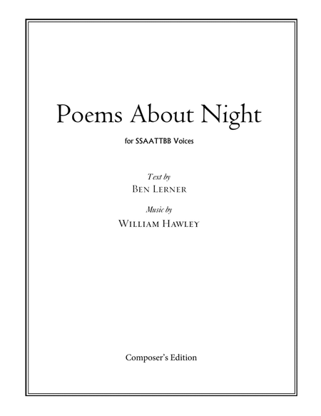 Poems About Night image number null
