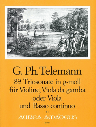 Book cover for 89. Trio sonata G minor