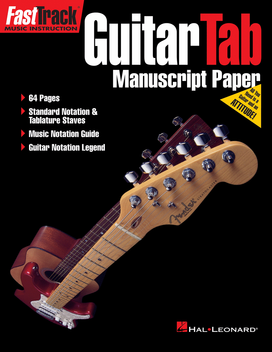 FastTrack Guitar Tab Manuscript Paper