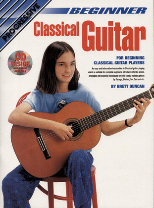 Book cover for Progressive Beginner Classical Guitar (Book/CD/DVD)