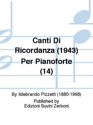 Canti Di Ricordanza (1943) Per Pianoforte (14)