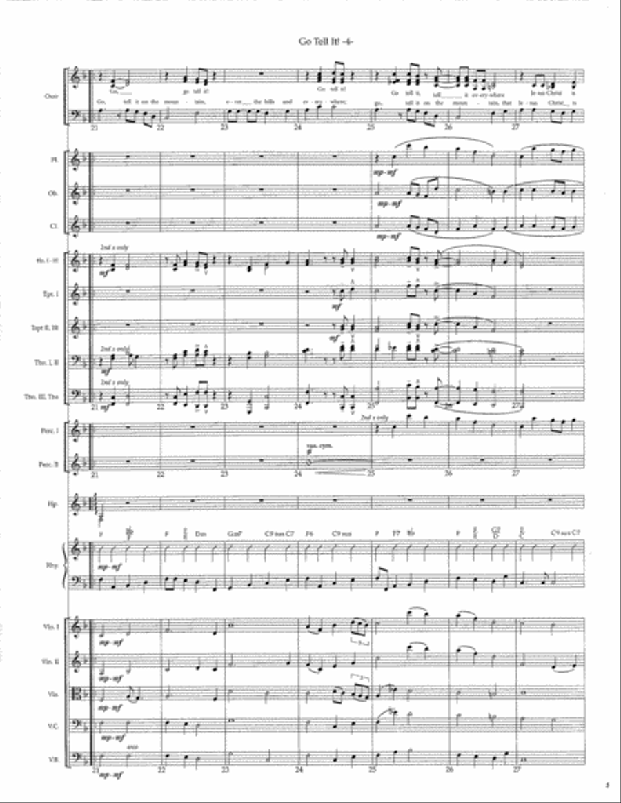 Go Tell It! SSATB scores gallery preview page 6
