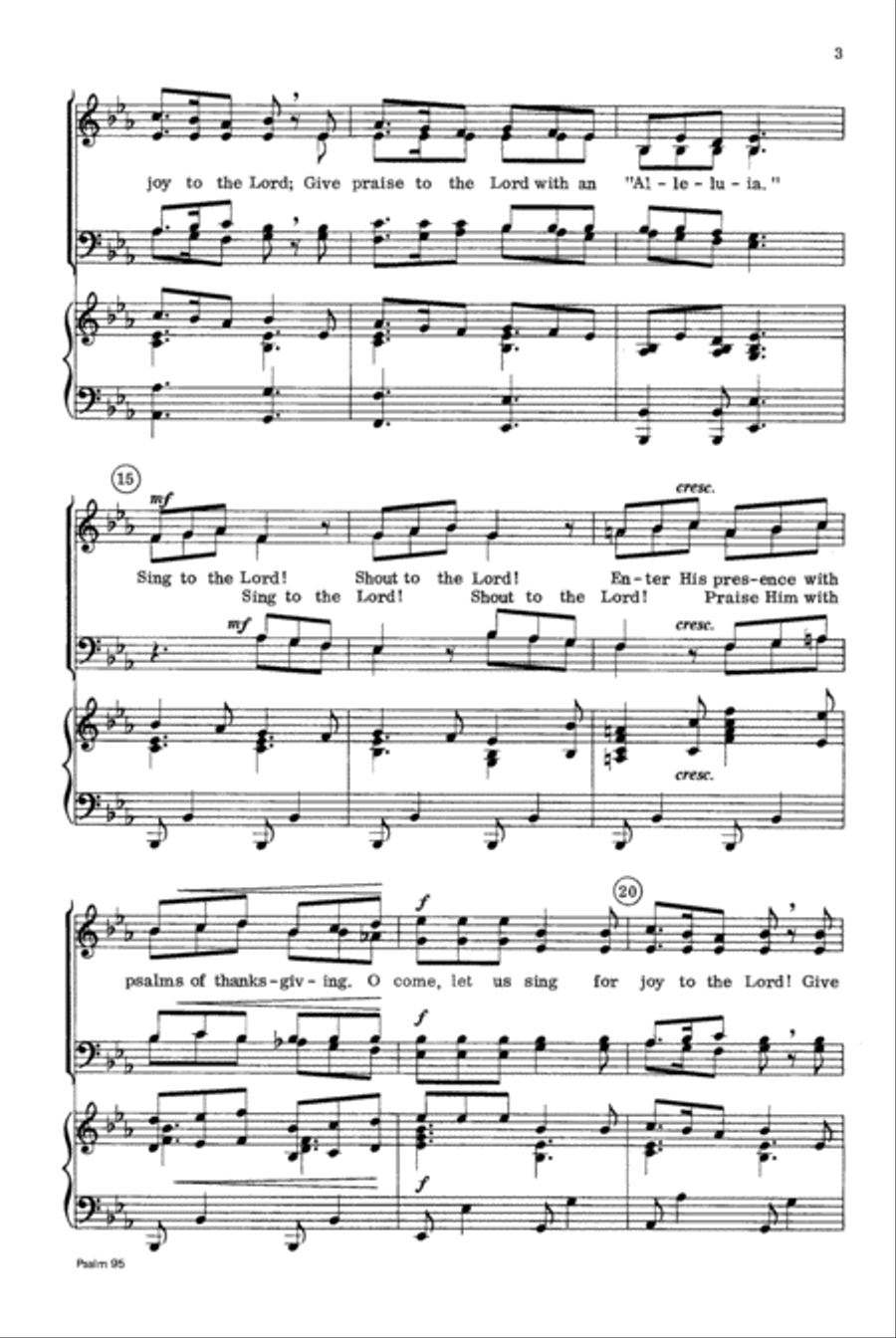 Psalm 95 4-Part scores gallery preview page 3