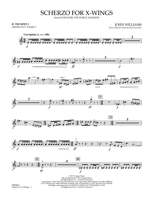 Scherzo for X-Wings - Bb Trumpet parts - Bb Trumpet 3 (sub. C Tpt. 3)