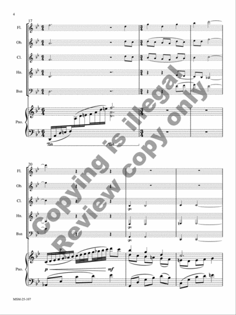 I Wonder as I Wander I Wonder as I Wander Woodwind Quintet scores gallery preview page 5