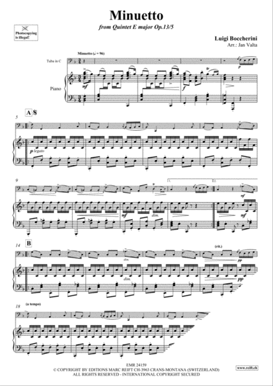Minuetto Tuba scores gallery preview page 3