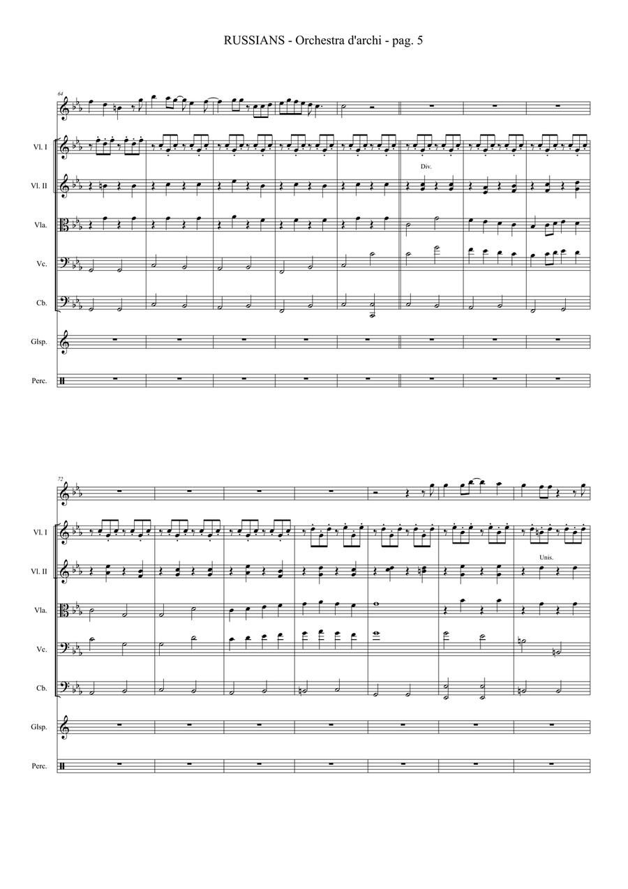 Russians String Orchestra scores gallery preview page 6
