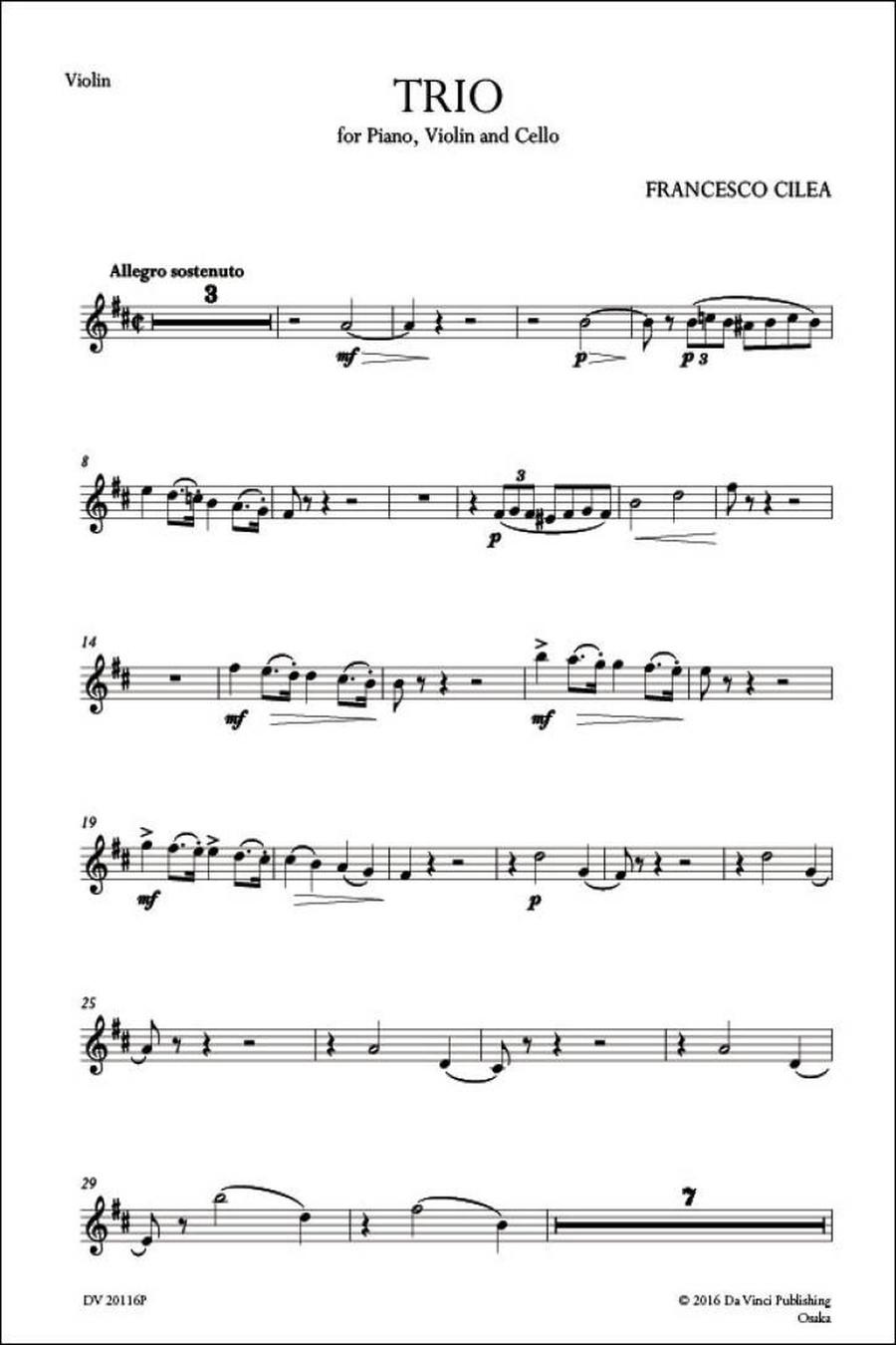Trio in D major Trio in D major Piano Trio scores gallery preview page 2