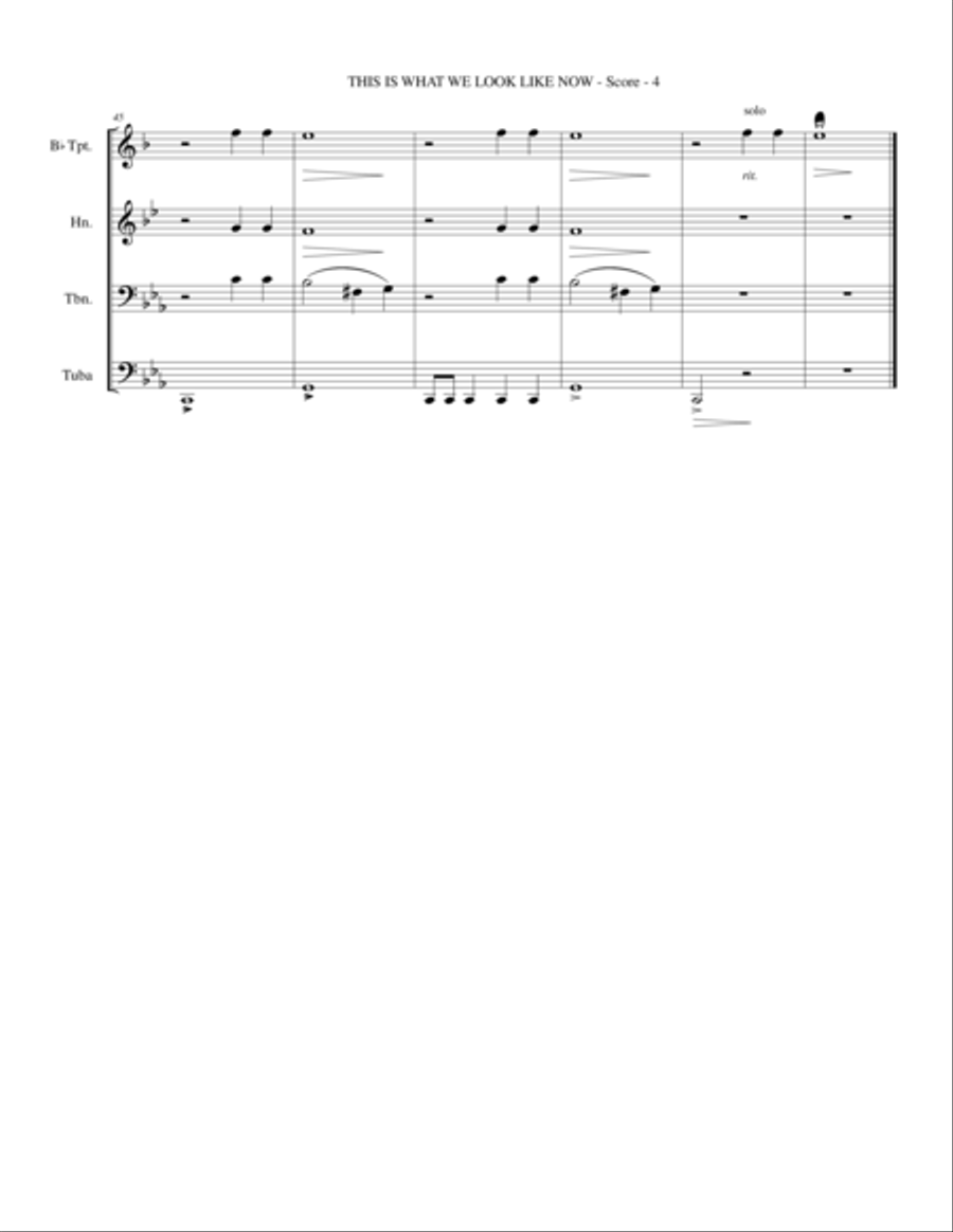 Veterans Reunion This Is What We Look Like Now Brass Quartet Brass Quartet scores gallery preview page 4