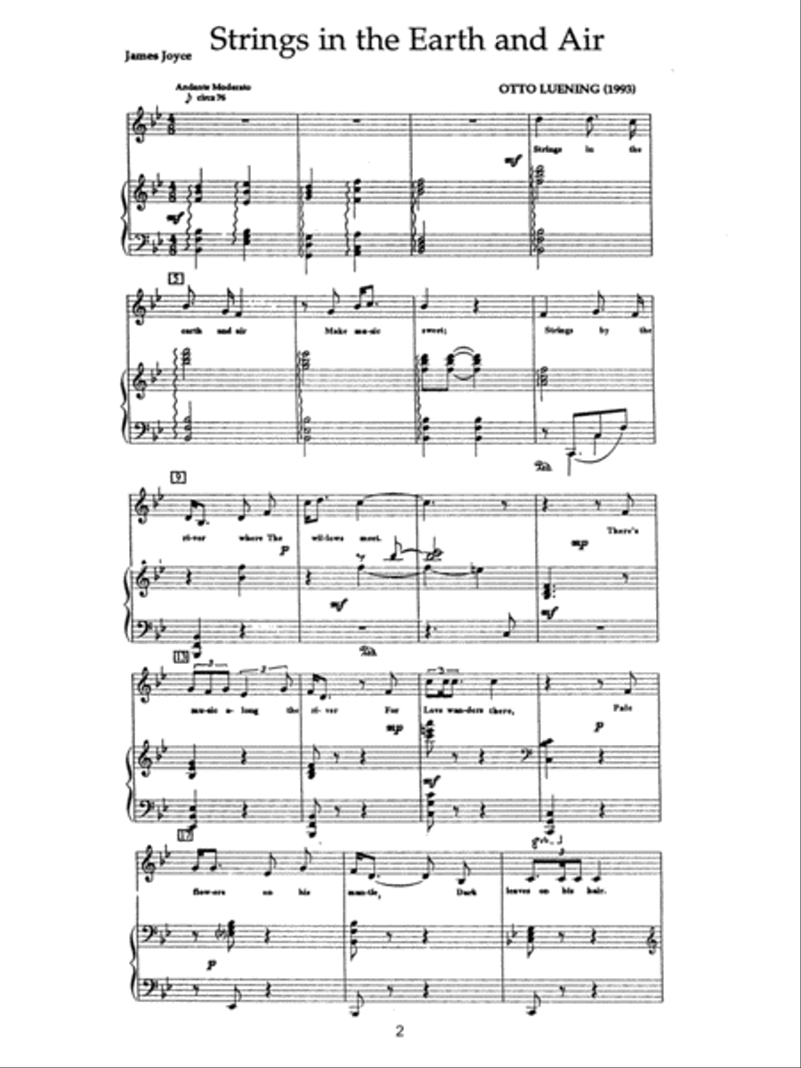 [Luening] Joyce Cycle Soprano Voice scores gallery preview page 4