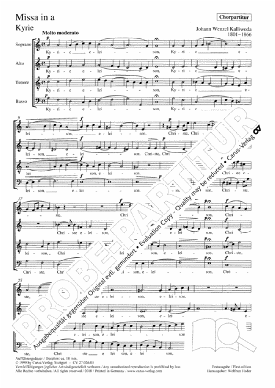 Mass in A minor Mass in A minor 4-Part scores gallery preview page 2