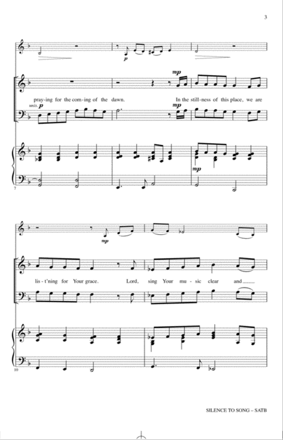Silence To Song Choir scores gallery preview page 2