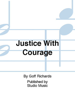 Book cover for Justice With Courage