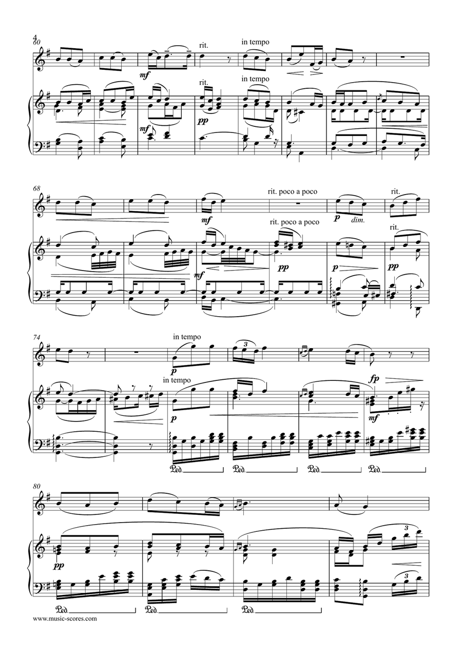 Song to the Moon - Violin and Piano Violin Solo scores gallery preview page 4