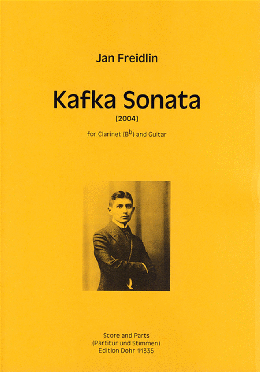 Kafka Sonata für Klarinette in B und Gitarre (2004) Clarinet scores gallery preview page 1