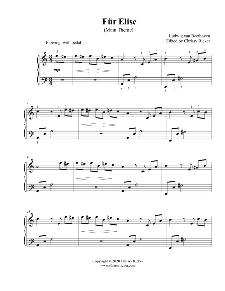 Fur elise store intermediate piano