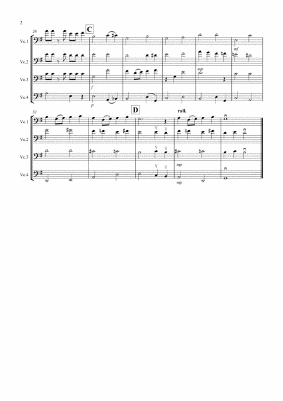 Over The Rainbow (from The Wizard Of Oz) Cello Solo scores gallery preview page 2