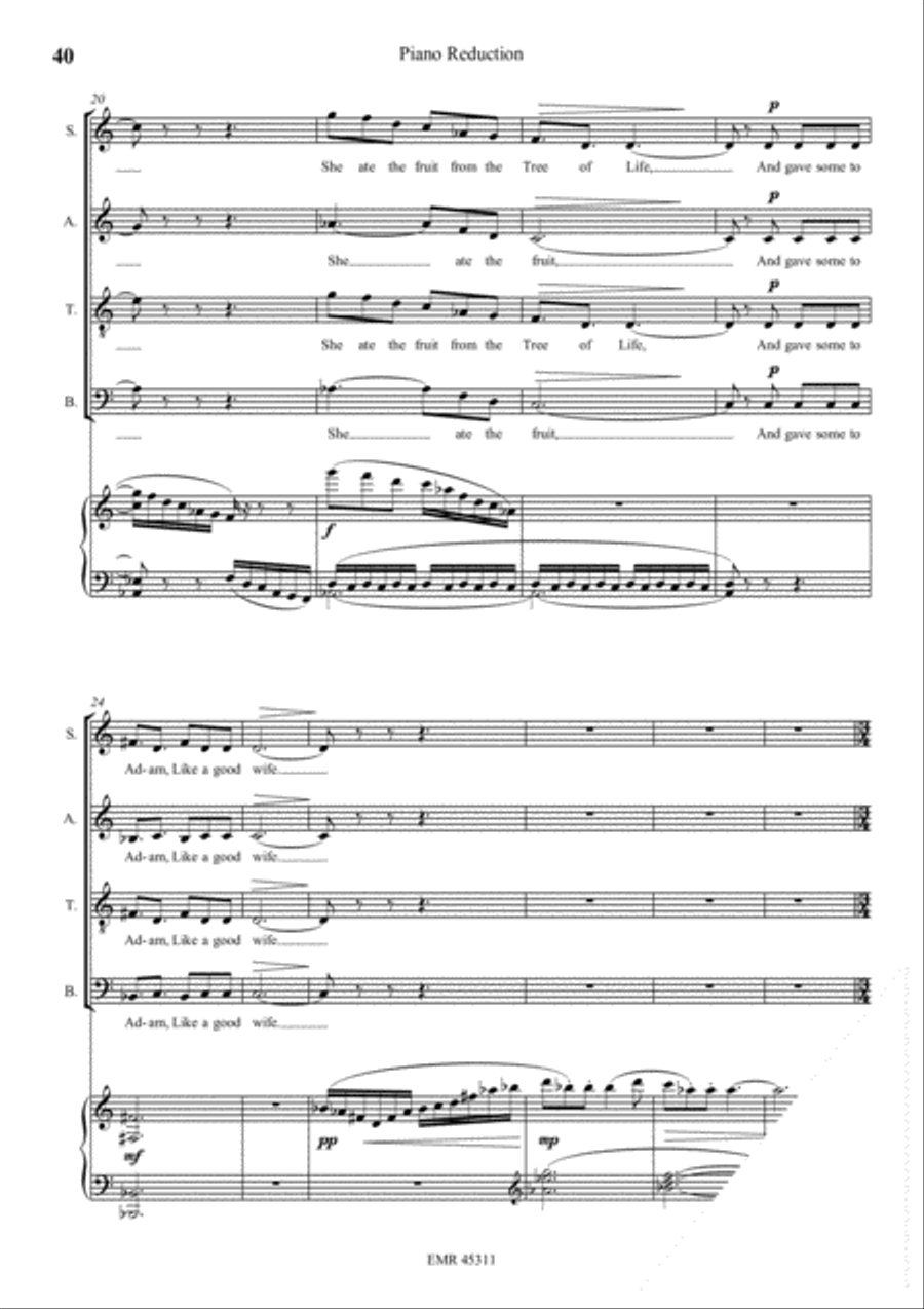 The Song Of Man The Song Of Man 4-Part scores gallery preview page 13