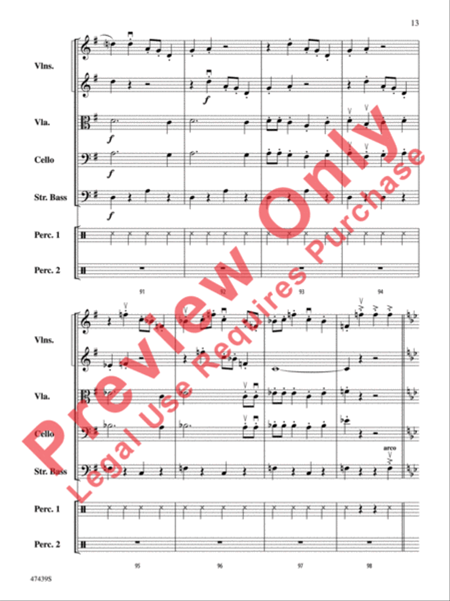 Sleigh Ride String Orchestra scores gallery preview page 14