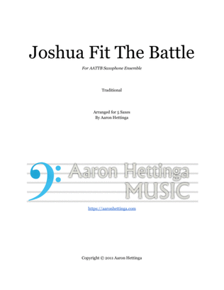 Joshua Fit The Battle - Swingin' AATTB Saxophone Quintet