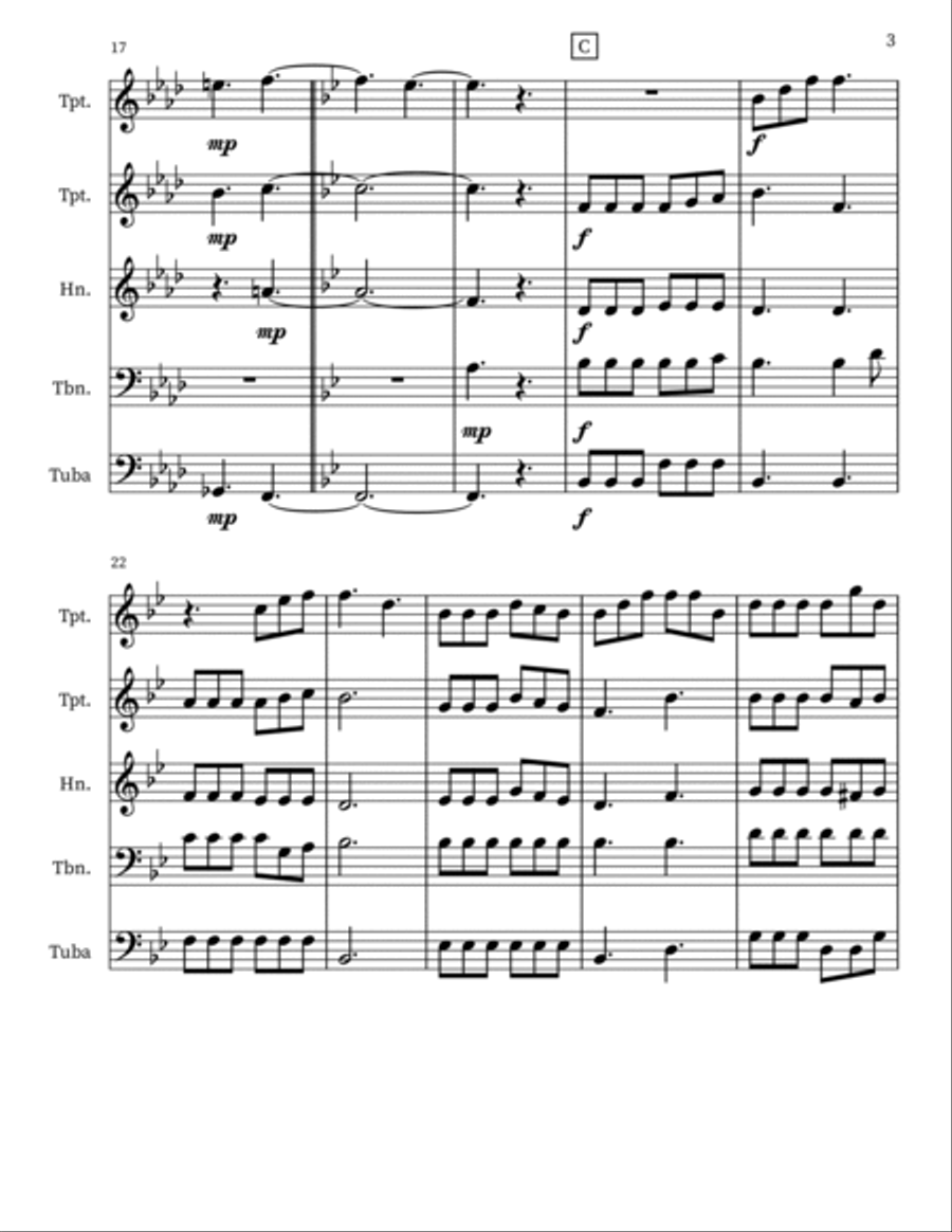 There Shall Be Showers Of Blessing Small Ensemble scores gallery preview page 3