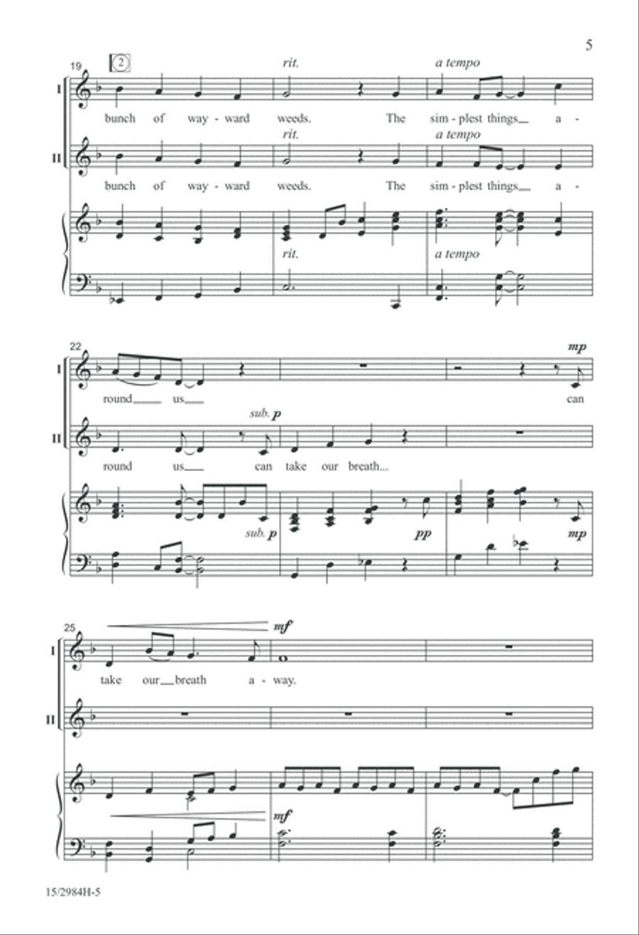 The Simplest Things The Simplest Things 2-Part scores gallery preview page 5